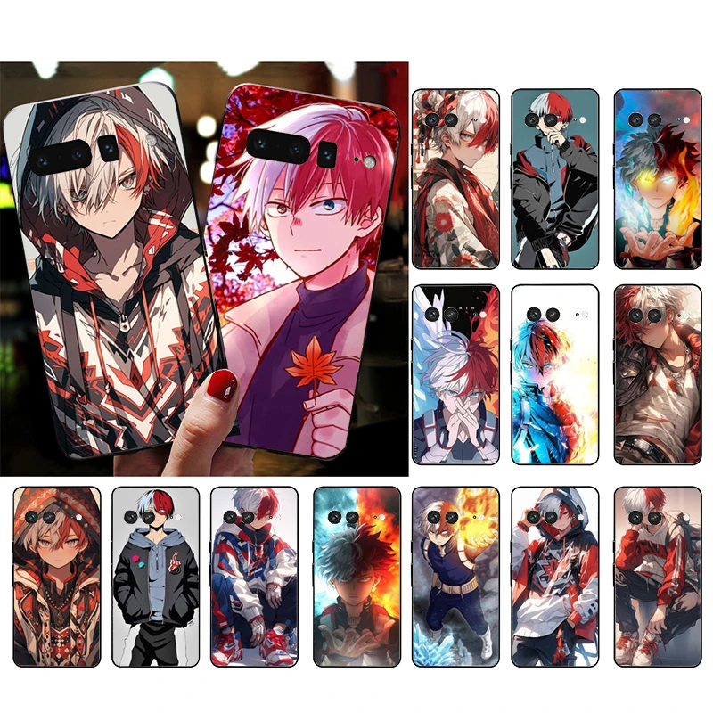 حافظة هاتف Todoroki My Hero Academia لهاتف Google Pixel 10 9 Pro XL 9A 8 7 6 Pro Pixel 8A 7A 6A Pixel 8 7 6 5