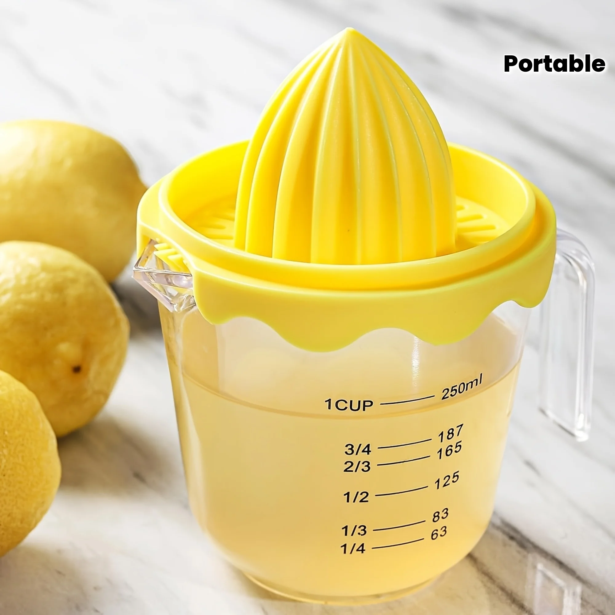 Spremiagrumi manuale, spremiagrumi manuale per frutta come limoni/agrumi, piccolo spremiagrumi portatile per viaggi in cucina domestica