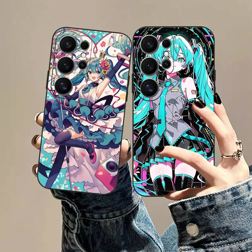 Hatsun M-MikuES Anime Phone Case For Samsung S 24 Fe 25 Ultra Plus 20 Lite 21 30 22 23 24 22 Ultra 5G Fundas