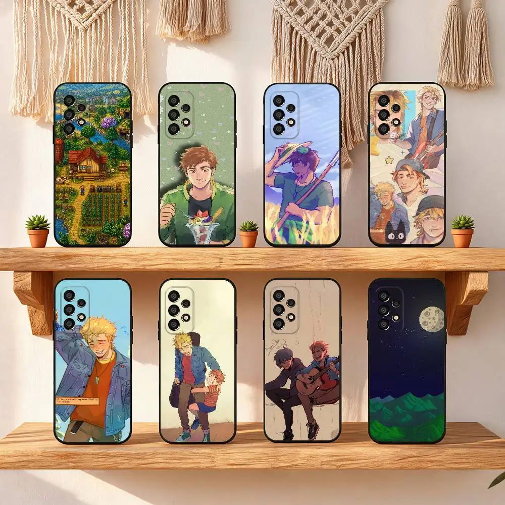 Alex Haley S-Stardew V-Valley Fashion Black Soft Protective Case For Samsung S10,20,21,22,23,24,25,30 Ultra Plus FE Lite