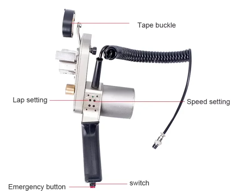 Hand held tape winding machine wire harness wrapping machine electric cables bundling machine with tape wrapping