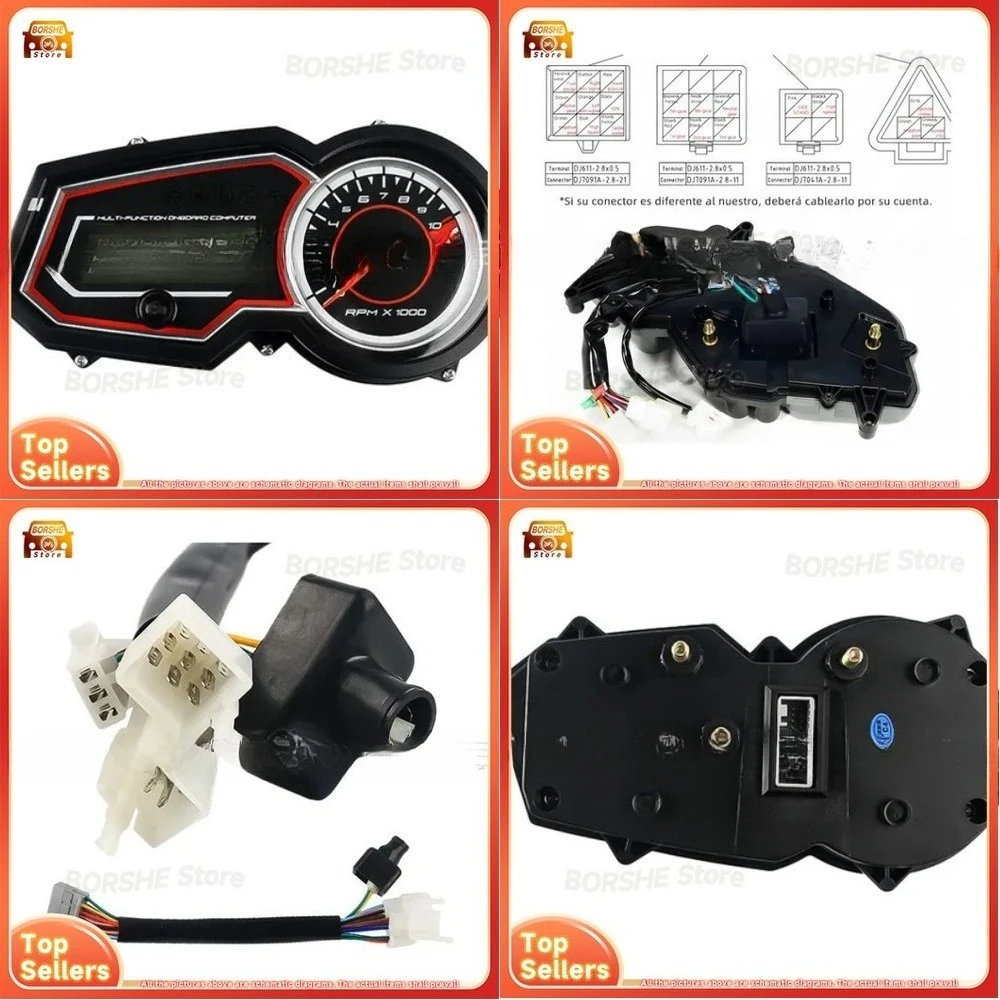 

2026 Suitable for Vento Lithium 150 2.0 4.0 Motorcycle Speedometer Odometer Instrument Gauge Cluster Digital Display Replacement