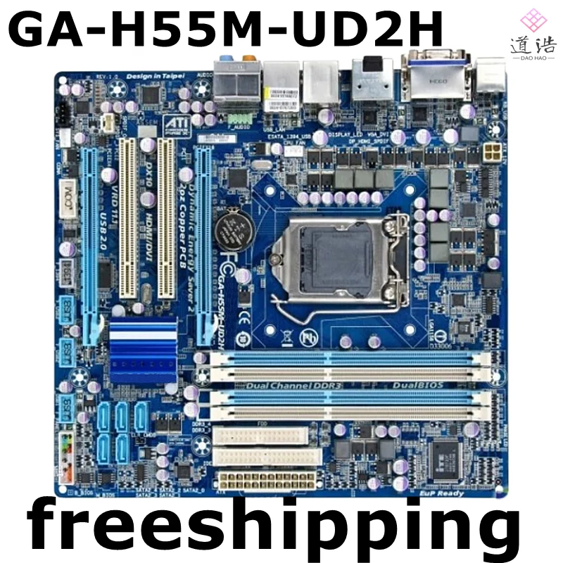 

For GA-H55M-UD2H Motherboard 16GB LGA 1156 DDR3 Micro ATX Mainboard 100% Tested Fully Work