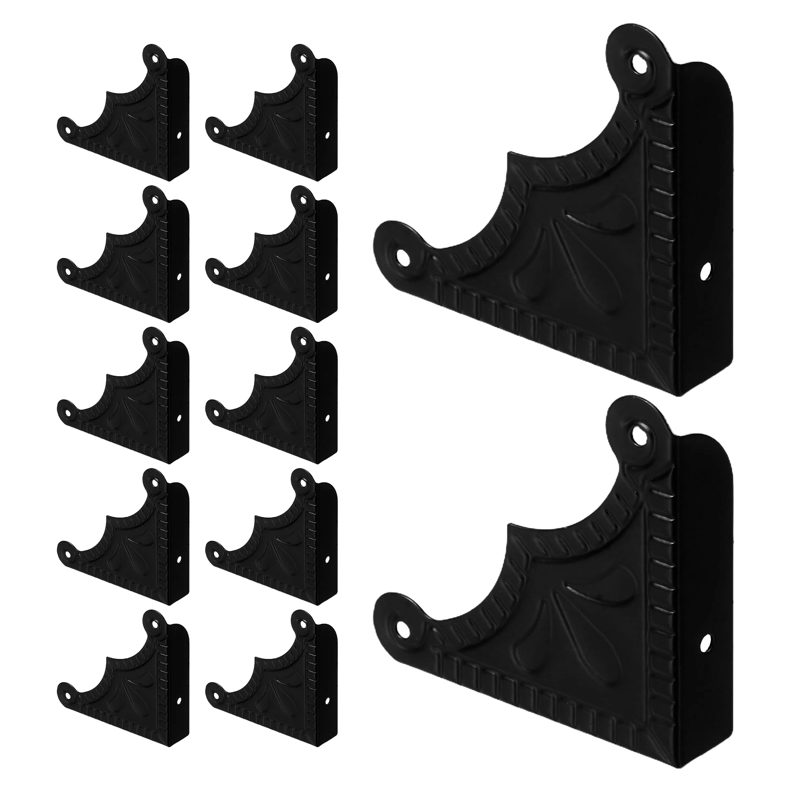 

20Pcs Metal Corner Protectors for Furniture Heavy Duty L Shape Guards Wood Box Edges Vintage Decorative Safety Bumpers for Photo