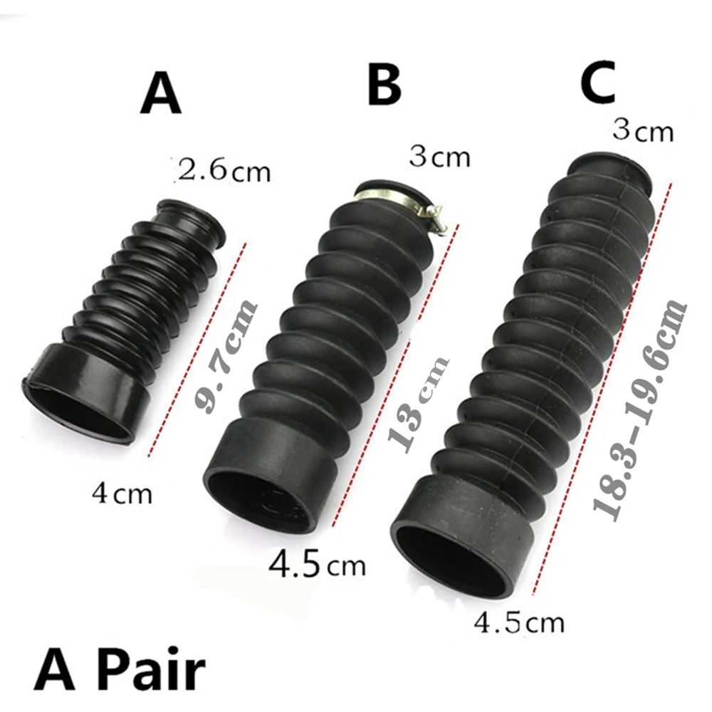 FOR SUZUKI KTM Kawasaki Front Fork Dust Cover 30mm 26mm Motorcycle Gaiters Gators Boot Shock Dust Guard for Off Road Dirt Bike