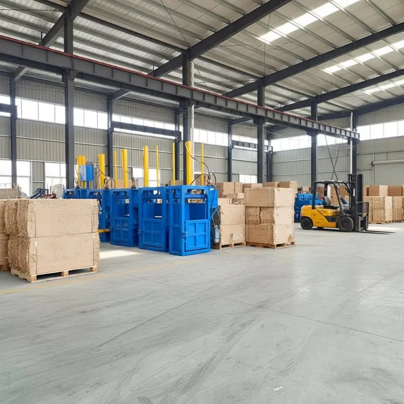 Customized 40T 60 T 80T Industrial Vertical Recycling Baler High Pressure Hydraulic System For Factory Use
