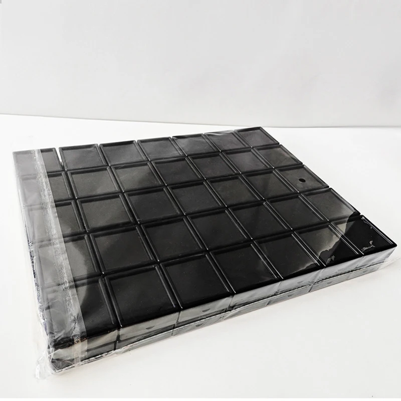 70Pcs Transparent Gemstone Display Box Ring Face with Bare Gemstone Plastic Transparent Diamond Display Box 3x3cm 4x4cm