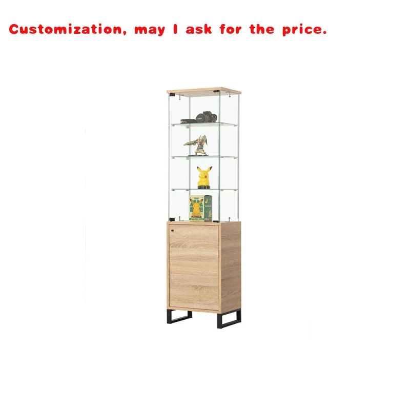 custom.TMG-G230 Modern Multilayer Storage Cosmetic Display Cabinets Tempered Glass Beauty Salon Showcase Living Room Apartment