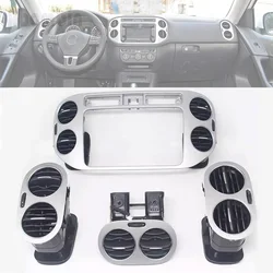 Side Air Vent Dashboard Air Condition Outlet Vent Center/ Left/Right Ventilator Grille For Volkswagen VW Tiguan 2013 14 15 16