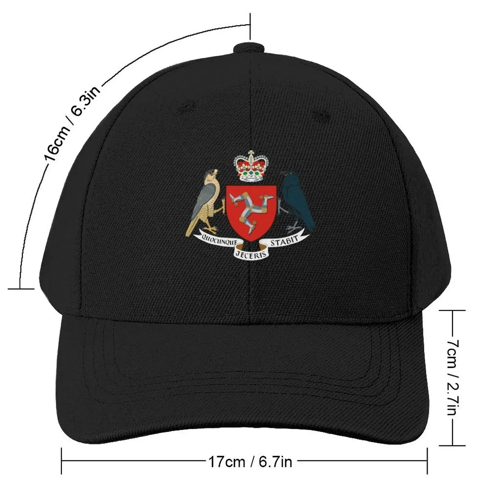 Coat of arms of the Isle of Man Baseball Cap hiking hat Horse Hat Brand Man cap Girl'S Hats Men's