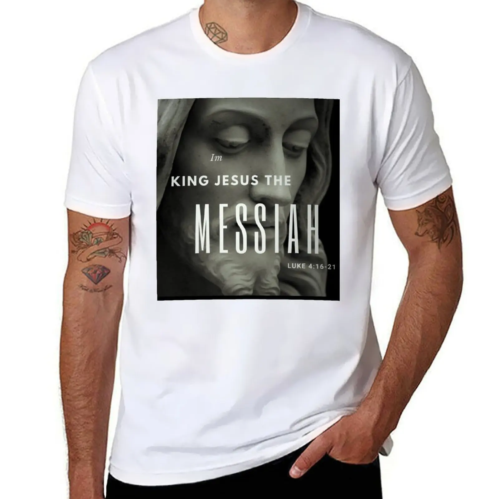 

Футболка Im King Jesus The Messiah, повседневная базовая футболка с короткими рукавами