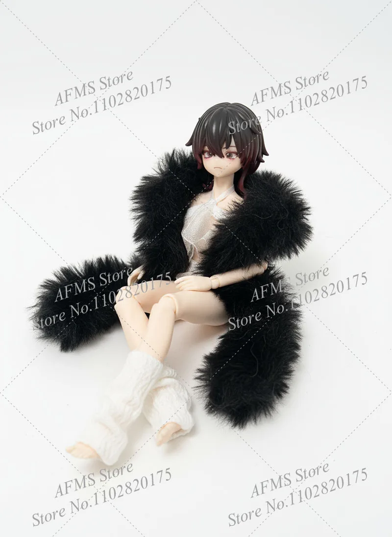 1/12 스케일 수집용 피규어 숄 플러시 스카프 애니메이션 모빌 슈트 소녀 액세서리 6인치 여성 군인 액션 피규어 바디용