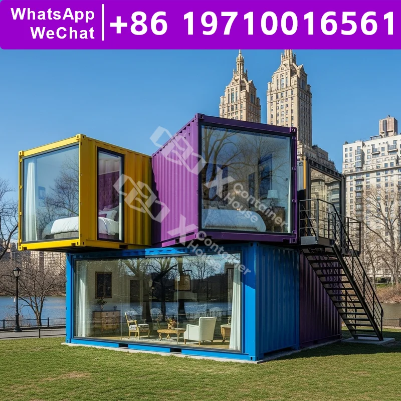 

Affordable Modular Homes Multilevel Residence Tiny Homes Container Buildings Flat Pack House Waterproof Insulation Quick Deploy
