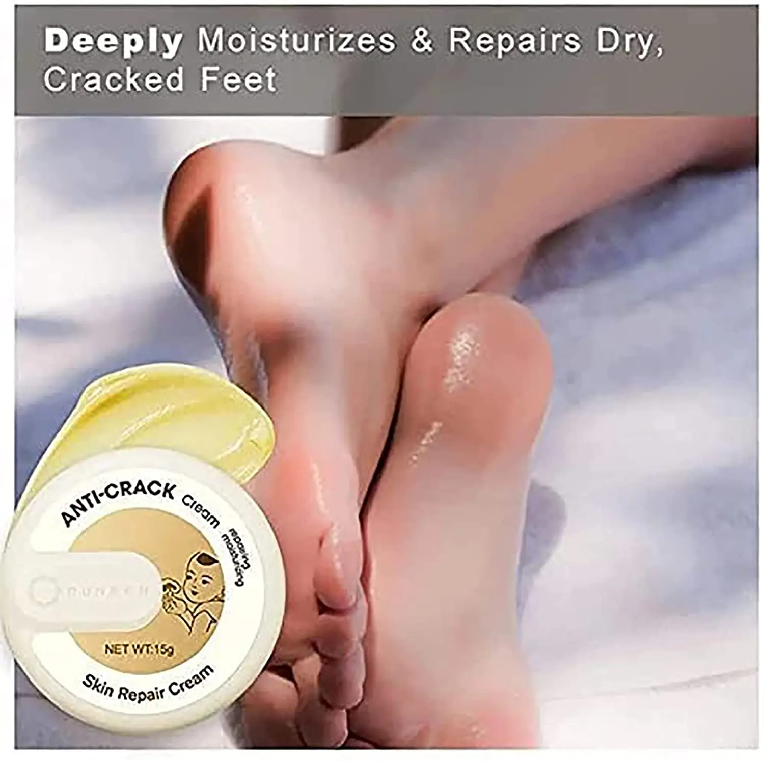 15g Anti Crack Foot Cream Winter Cracked Skin Repair Cream Heel Repair Moisturizing Foot Cream For Dry Cracked Heels Feet Care