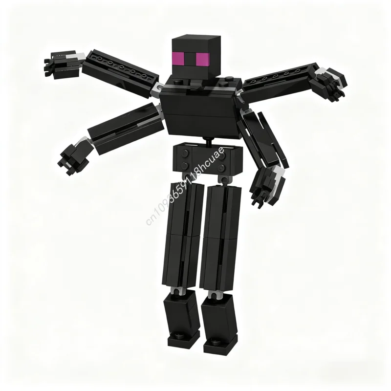 158 قطعة MOC MUTANT ENDERMAN نسخة محدثة بكسل العالم نموذج اللبنات الاطفال لتقوم بها بنفسك اللعب الإبداعية وحدات هدايا عيد الميلاد #1