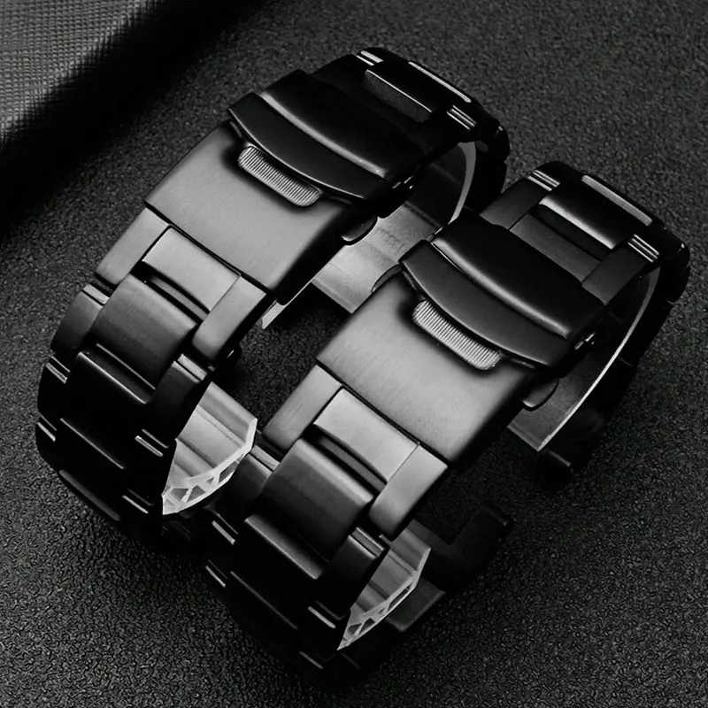 Men's stainless steel black bracelet For Casio G-SHOCK Series watch strap 5121 GW-3000/3500/2000 G-1000 Watch Band Gift tools