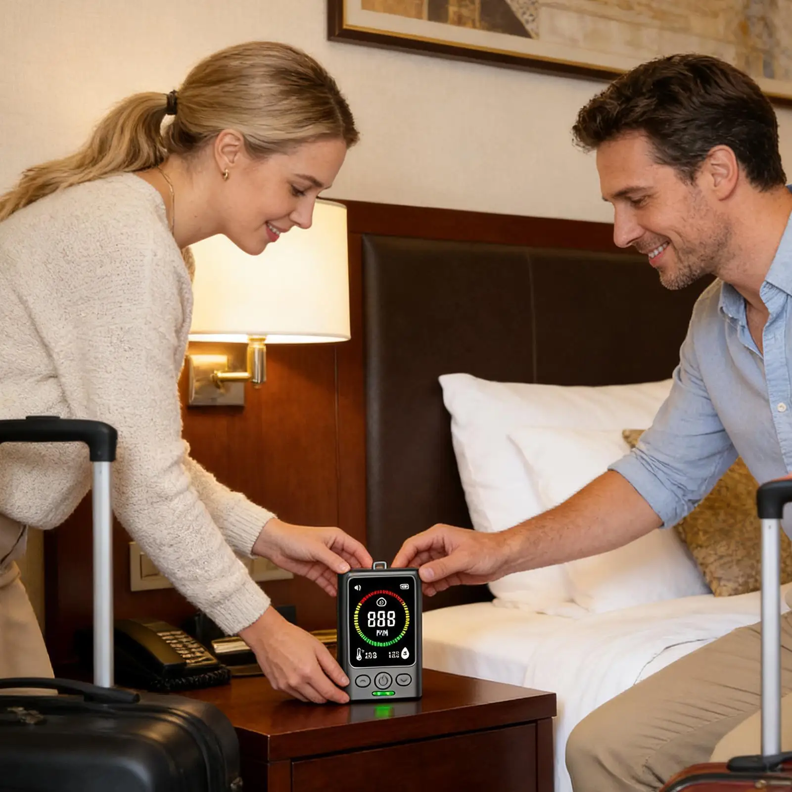 

Carbon Monoxide Detectors Rechargeable Monitor With Light Travel Co Detector Air Quality Monitor For RV Traveling Hotel Kitchen