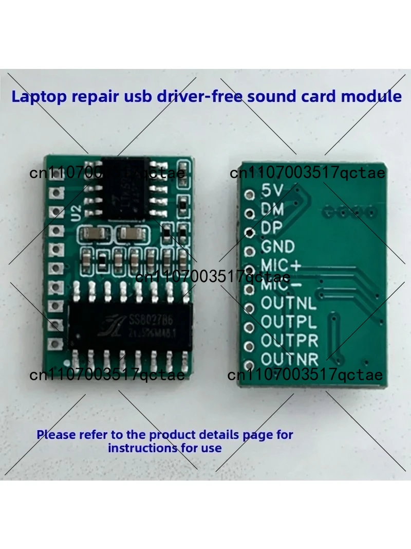 

Мощная USB-звуковая карта для ноутбука с входом для микрофона и двойным выходом на динамики — аудиоадаптер Plug-and-Play