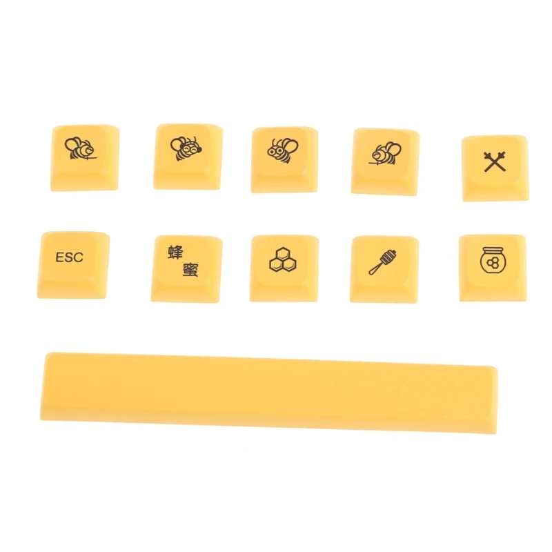 17 Keys Customized Honey Milk for Key PBT Dye Subbed Keycap XDA for Key Cover for DIY Mechanical Keyboard Dropship