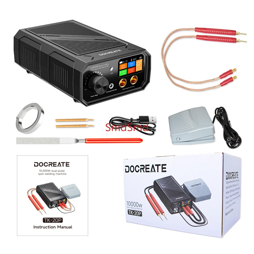 Mini Spot Welder Pen Kit 10000W Output Automatic Welding Function Handheld Portable Spot Welding Device