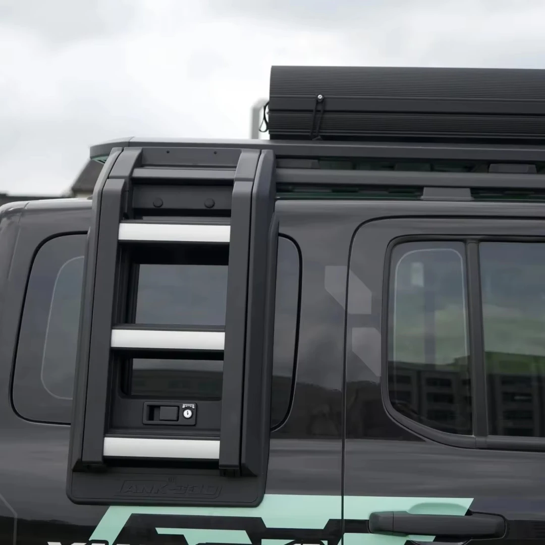 

For Tank 300 the Latest 4x4 Off-road Side Ladder, Black Foldable Ladder, Aluminum Ladder,