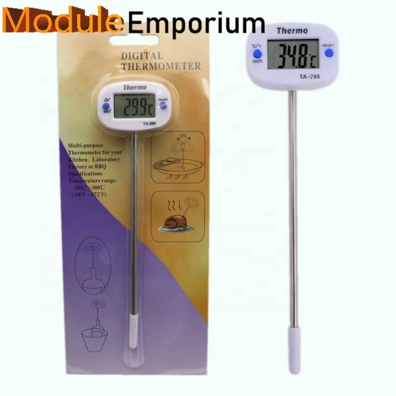 T-288 Digital Bbq Meat Thermometer Cooking Food Kitchen Probe Water Milk Oil Oven Thermometer