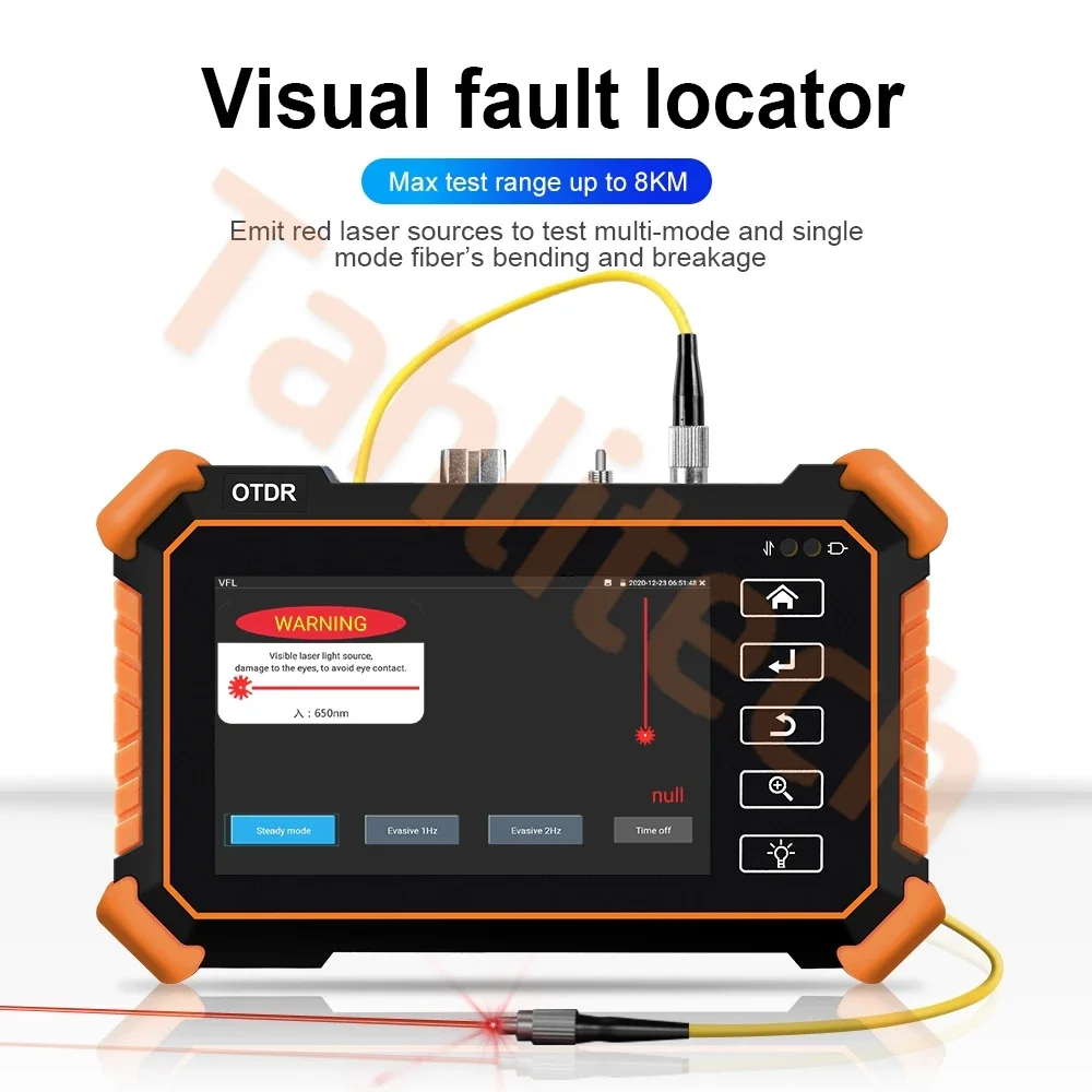 Mini OTDR Ottico Otdr Riflettore Ottico Multifunzione OTDR 1310/1550nm 26/24dB Riflettometro Ottico Touch Screen OPM VFL