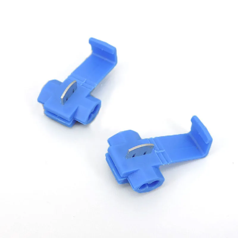 10pcs 20pcs Blue 1.5-2.5mm2 16awg-14AWG Scotch Lock T Type Wire Electrical Cable Connectors Quick Splice Terminals Crimp p1