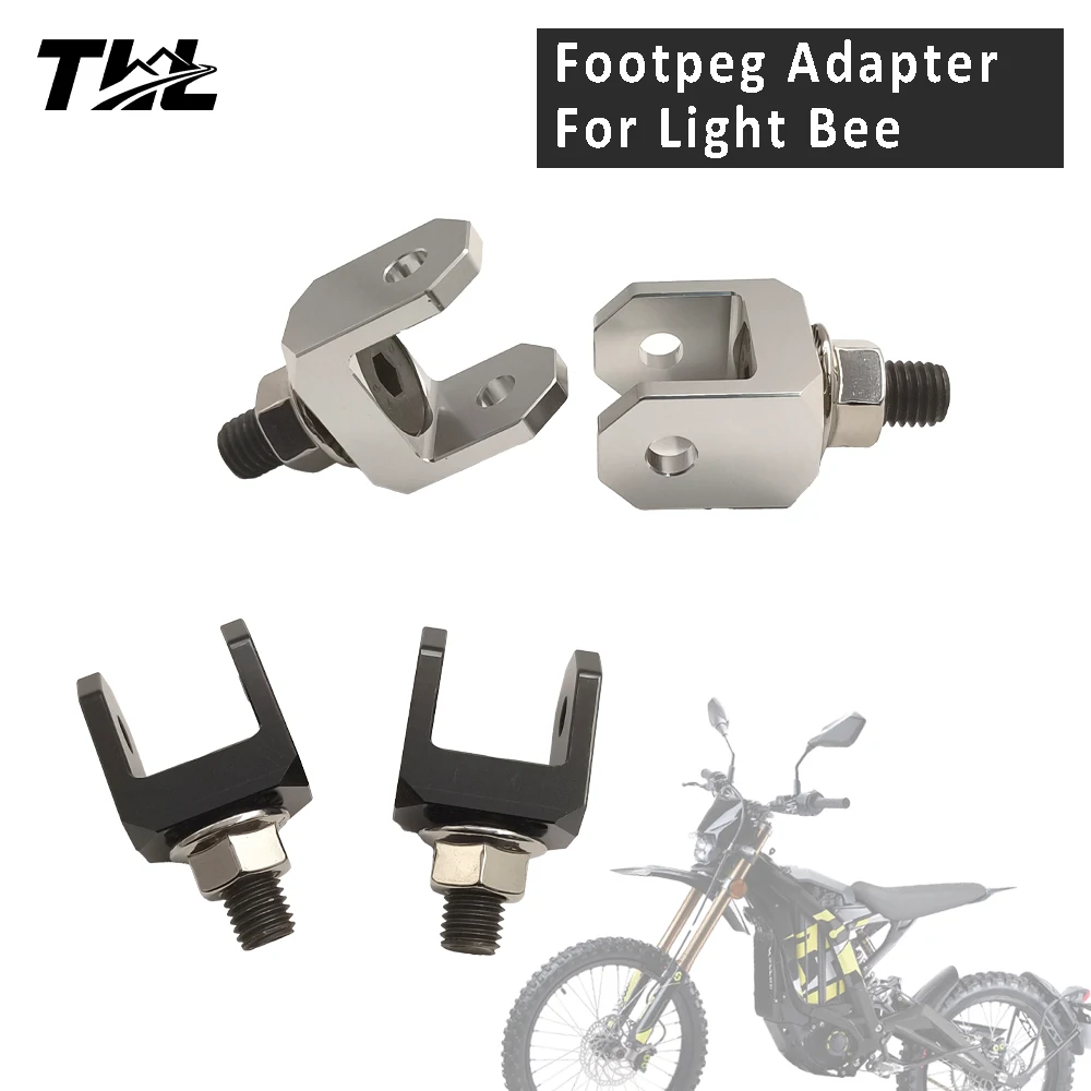 AliExpress NONE Foot Pegs Hanger for Surron Light Bee Motorcycle Foot Pedal Support Holders Mount Off-Road Dirt Bike Parts Footpeg adapter