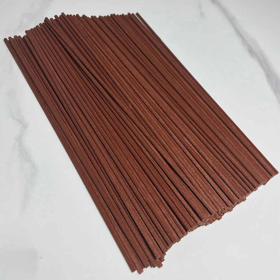 Opruiming!!! 100 Stuks L 22Cm D 3Mm Saus Kleur Vezel Rotan Sticks Etherische Olie Riet Diffuser Sticks Voor Thuis Geur