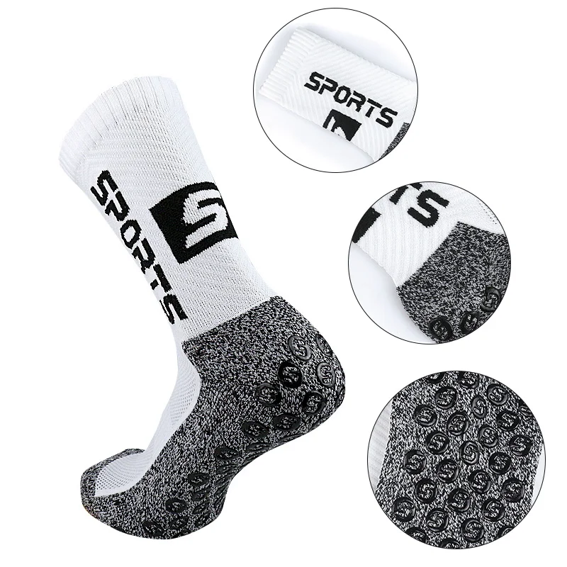 New 2023 Men Non Slip Soccer Socks Sports S Silicone Professional Match Training Soccer Socks Calcetin Antideslizante futbol