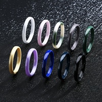 1 Piece 3mm-Wide Bio Ceramic Ring for Women and Mens- Stylish and Hypoallergenic Unisex Couple Rings