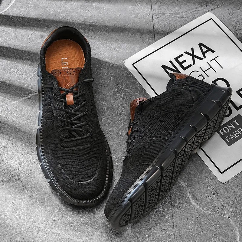 

Trendy Men Casual Shoes Breathable Flats Cushioning Design Soft Soled Shoes Loafers Shoe Versatile Sneakers 48 Senior Shoes