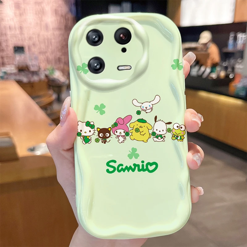 Sanrio Hello Kitty Kuromi Wave Case for Xiaomi Redmi Note 13 12 11 Pro Plus 13C 12C Turbo 12S 11S 10 9 11A 9C Prime 4G 5G Cover