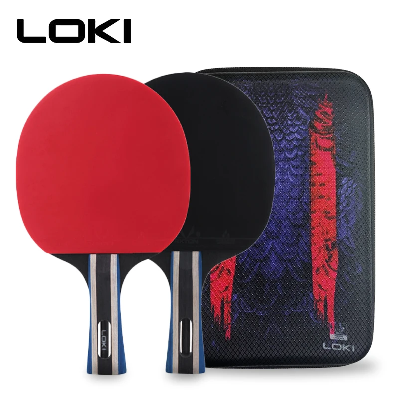 Loki Carbon Table Tennis Rackets Professional 2pcs Ping Pong Racket High Quality Elastic Sponge ITTF Approved Pingpong Paddle