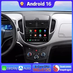 Android 16 Car Radio For Chevrolet TRAX 2014 2015 2016 Carplay Auto GPS Navigation WIFI+4G 2Din Head Unit BT Stereo Video Player