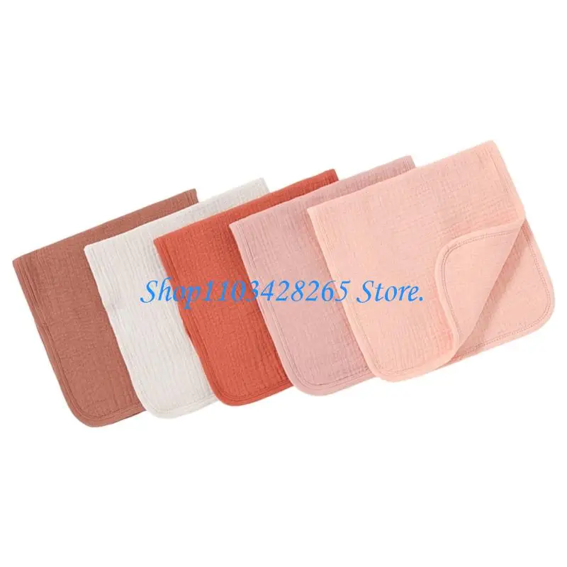 مجموعة استشهادات لعاب الطفل مكونة من 5 أجزاء ملابس تمريض من القطن العضوي قابلة للاختراق للغاية لتغذية الرضع والبصق وG2TE