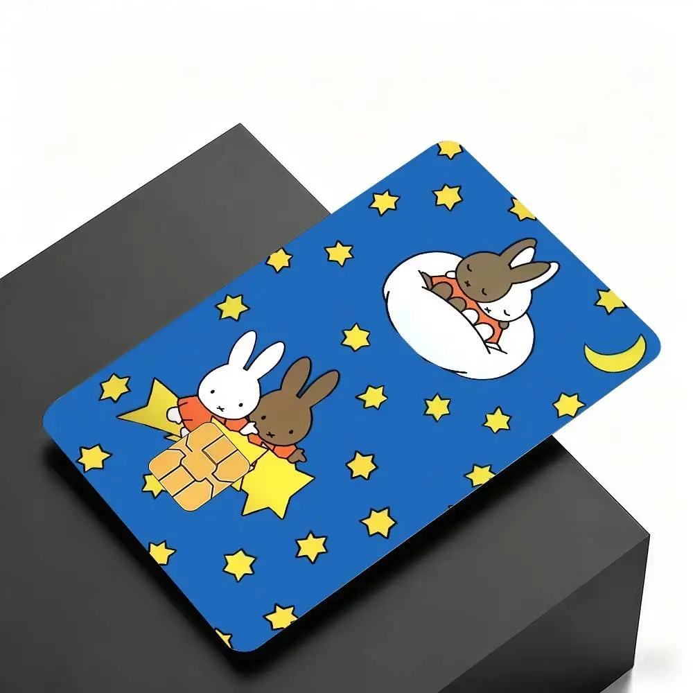 Niedliche M-Miffy Kreditkarten-Skin-Cover-Aufkleber 4 Stück Folien Bus-Pass Vorderseiten-Dekoration Bank-Debit-Karten Wasserdicht – Detail 21