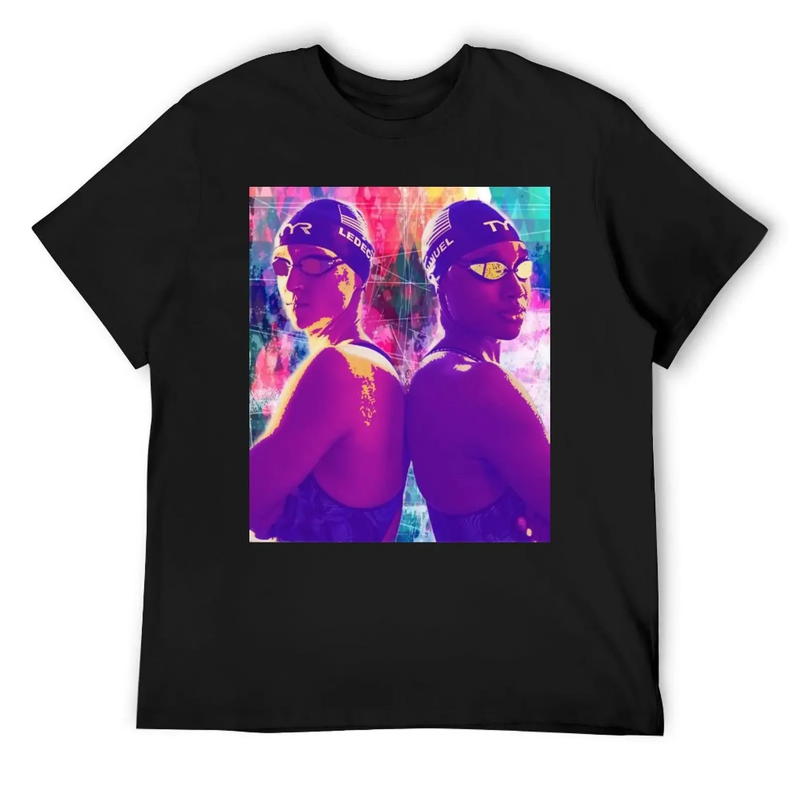 

Katie Ledecky, Simone Manuel T-Shirt hippie clothes rapper graphic tees Personalized t-shirt heavyweight t shirts for men