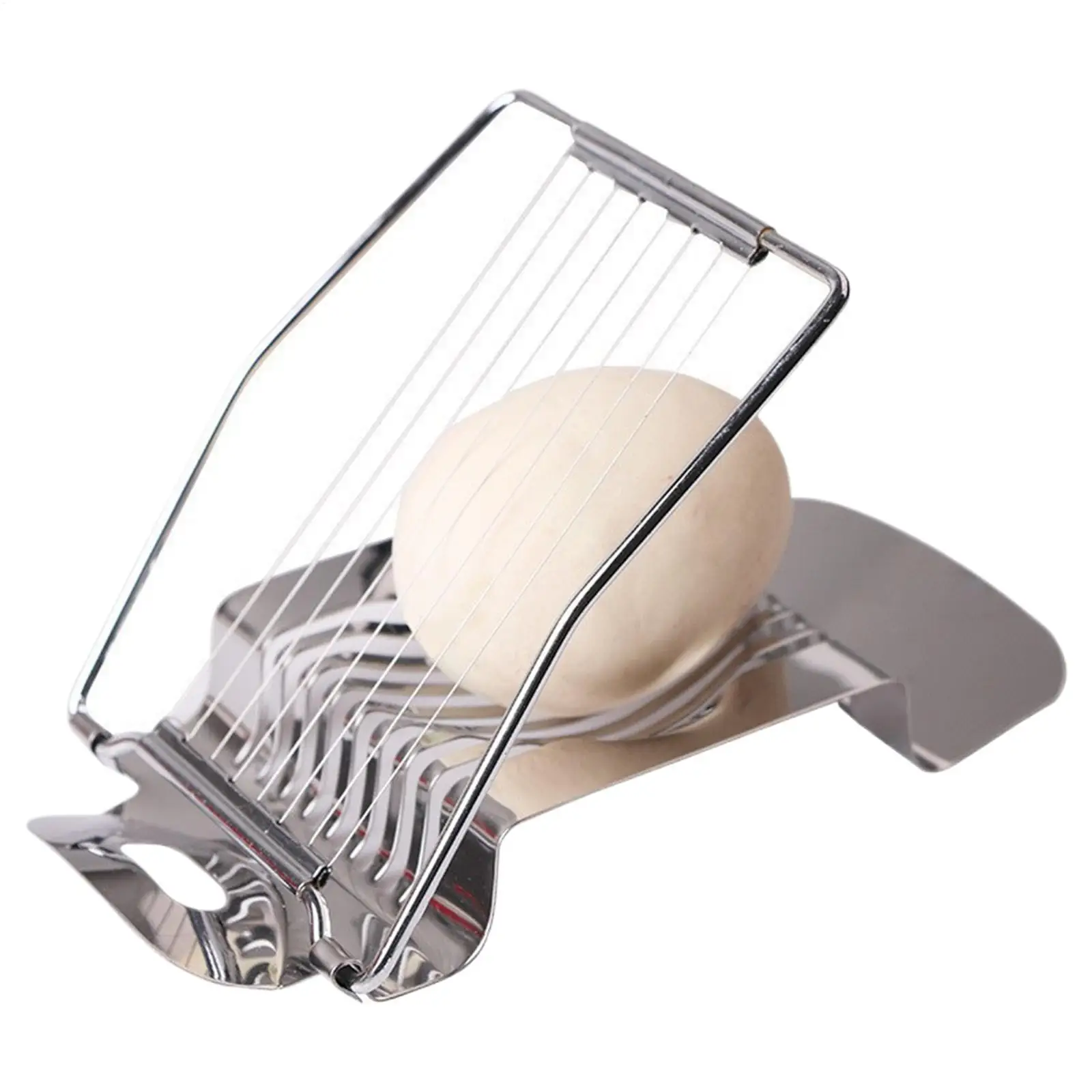 Egg Slicer for Hard Boiled Eggs Stainless Steel Wire Egg Slicer Dicer Cutter Kitchen Strawberry Mushroom Slicer