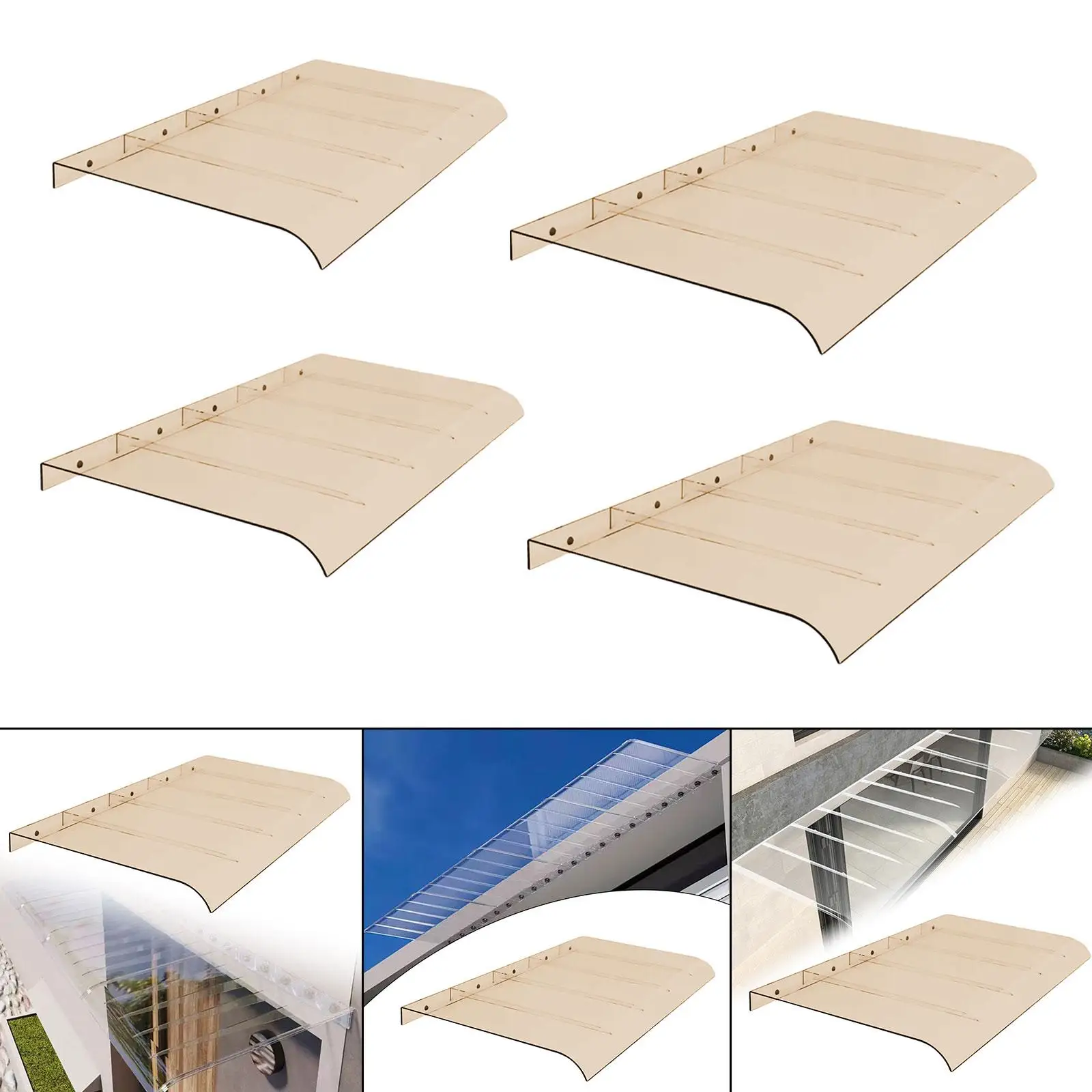 Window Awning Door Canopy Window Canopy Exterior Sun Rain Snow Protection for Patio