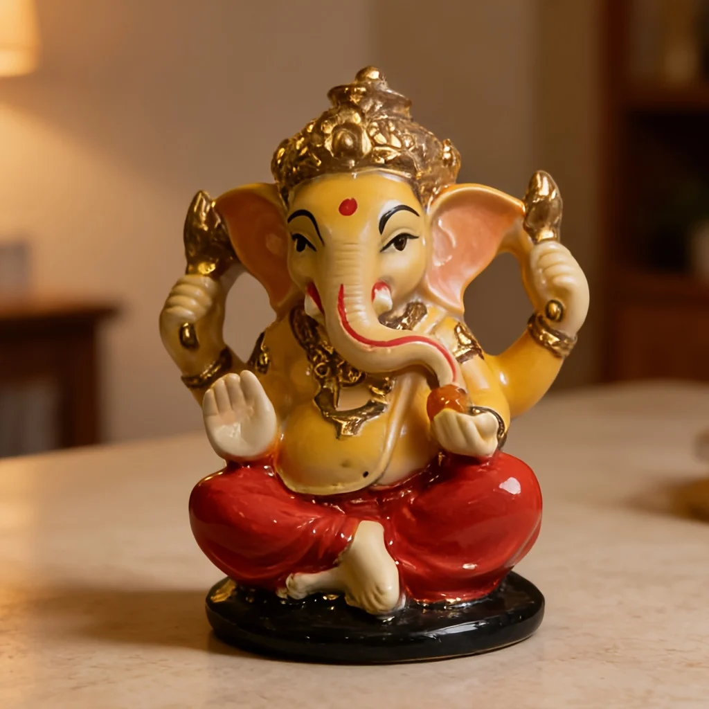 Ganesha Silicone Mold for Resin Soap Candle Plaster Clay, DIY Elephant God Craft Mold for Ramadan Easter Mothers Day Gifts