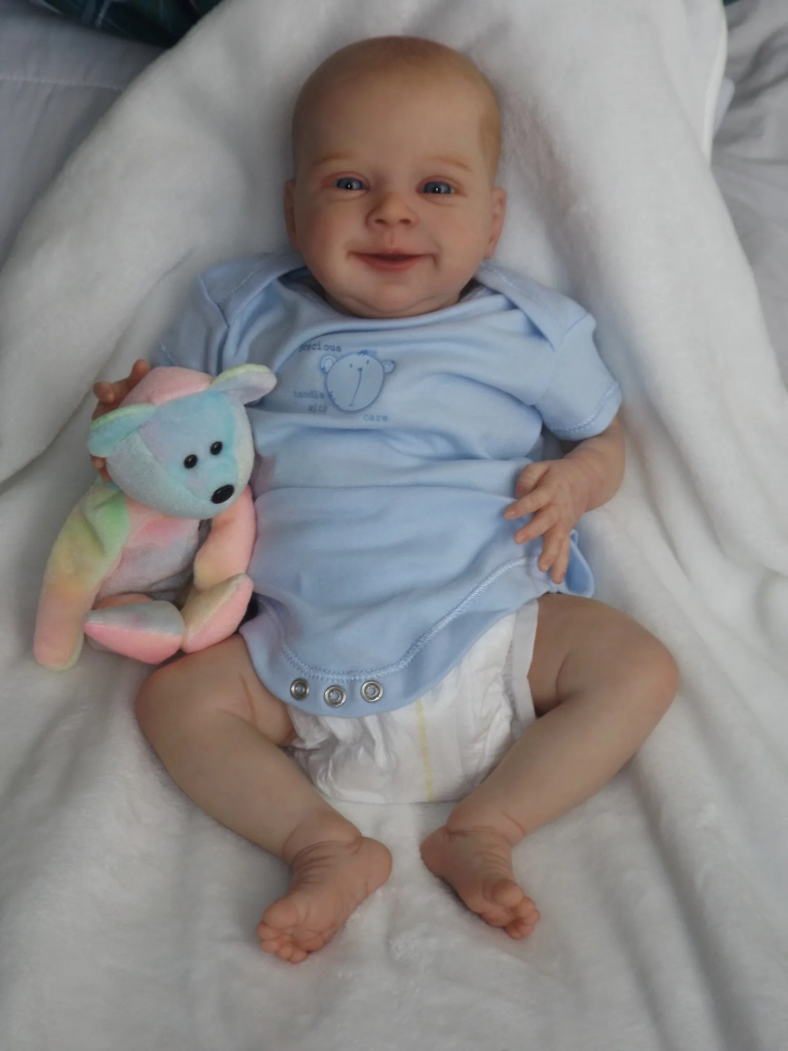 NPK 49CM lifelike reborn toddler bebe doll reborn baby soft silicone vinyl stuffed body Christmas surprice gifts doll