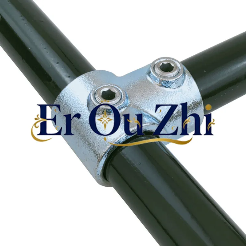 32Mm Steel Pipe Connector One Inch Galvanized  Iron Round Pipe Fast Welding-free Head