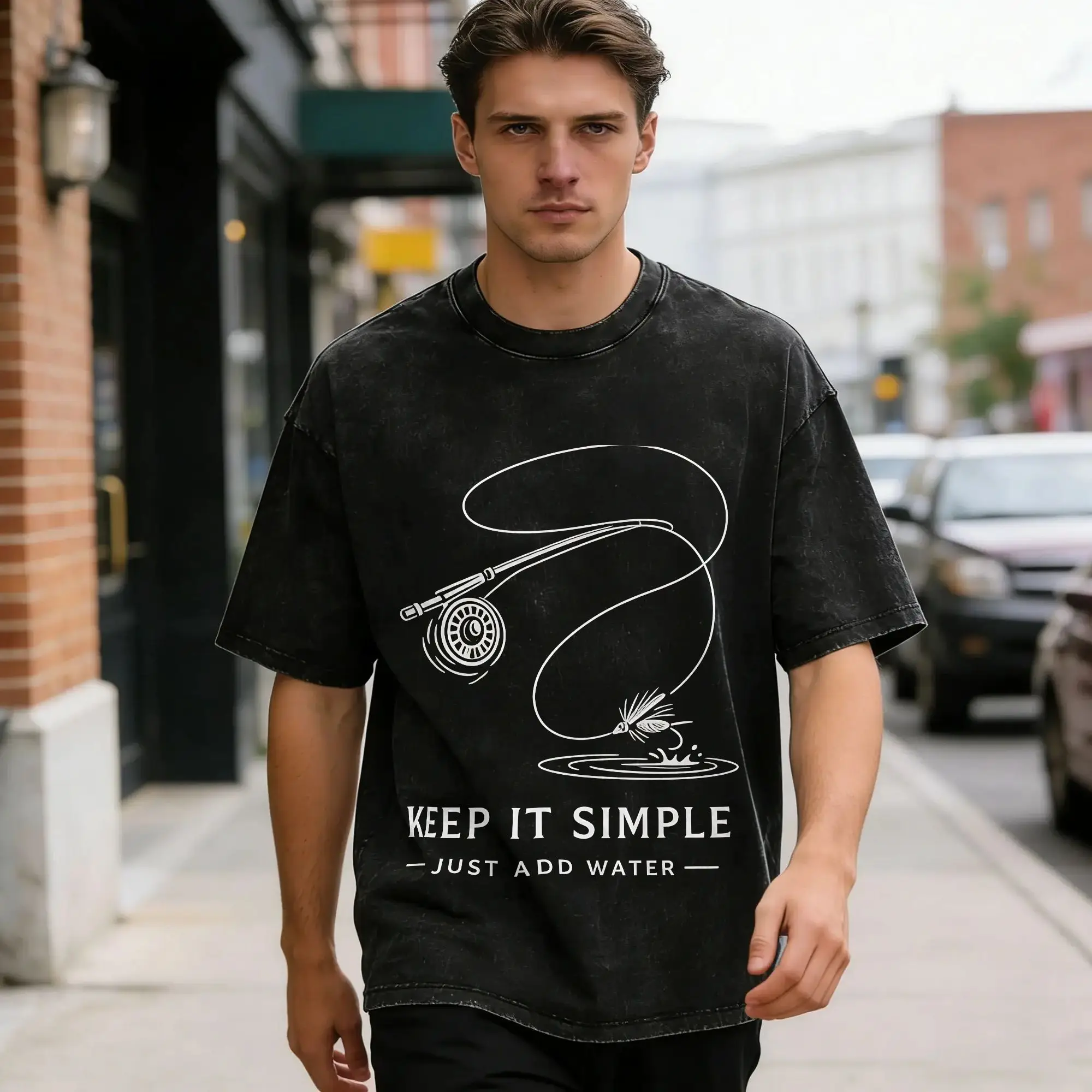 Fly Fishing T-Shirts Men  Leisure 100% Cotton Tee Shirt Crew Neck Short Sleeve T Shirts Gift Idea Clothing