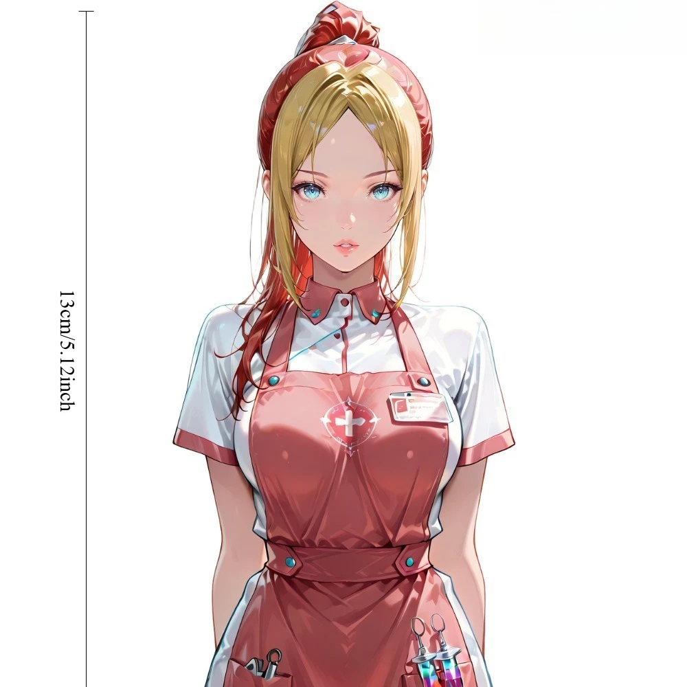 1PC Anime Nurse Character Alena Vinyl Decal Waterproof Sticker for Car Motorcycle Electric Scooter Exterior Decor