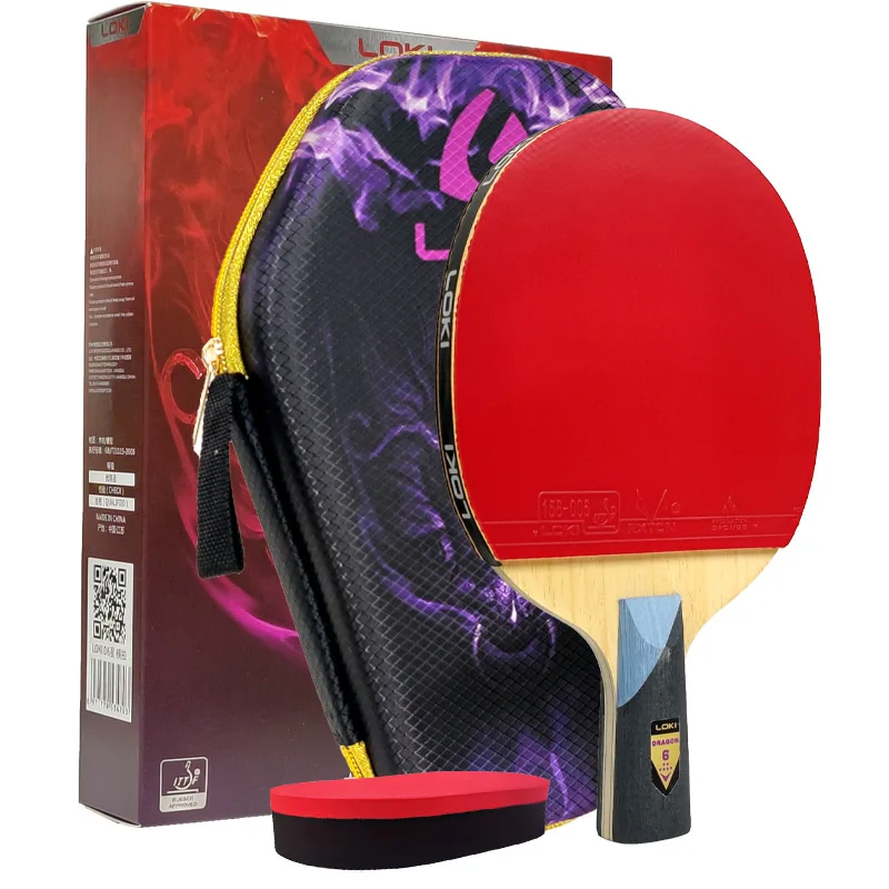 Originele LOKI Tafeltennis Racket Dragon Serie Ping Pong Racket Paddle Bat Professionele 6/7/8/9/10 Sterren voor Alle Niveau Spelers