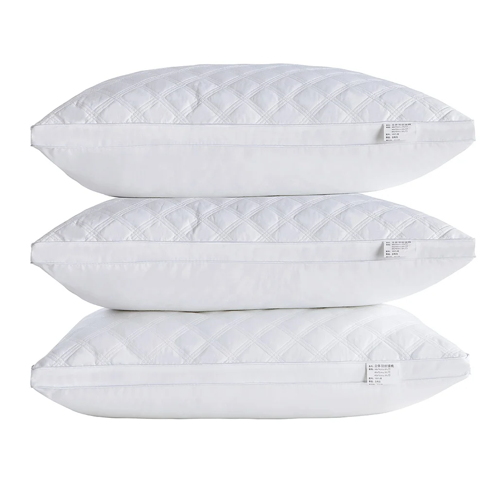 Factory direct selling Hotel Collection Bed Pillows for Sleeping 100% Cotton Quilted pillow