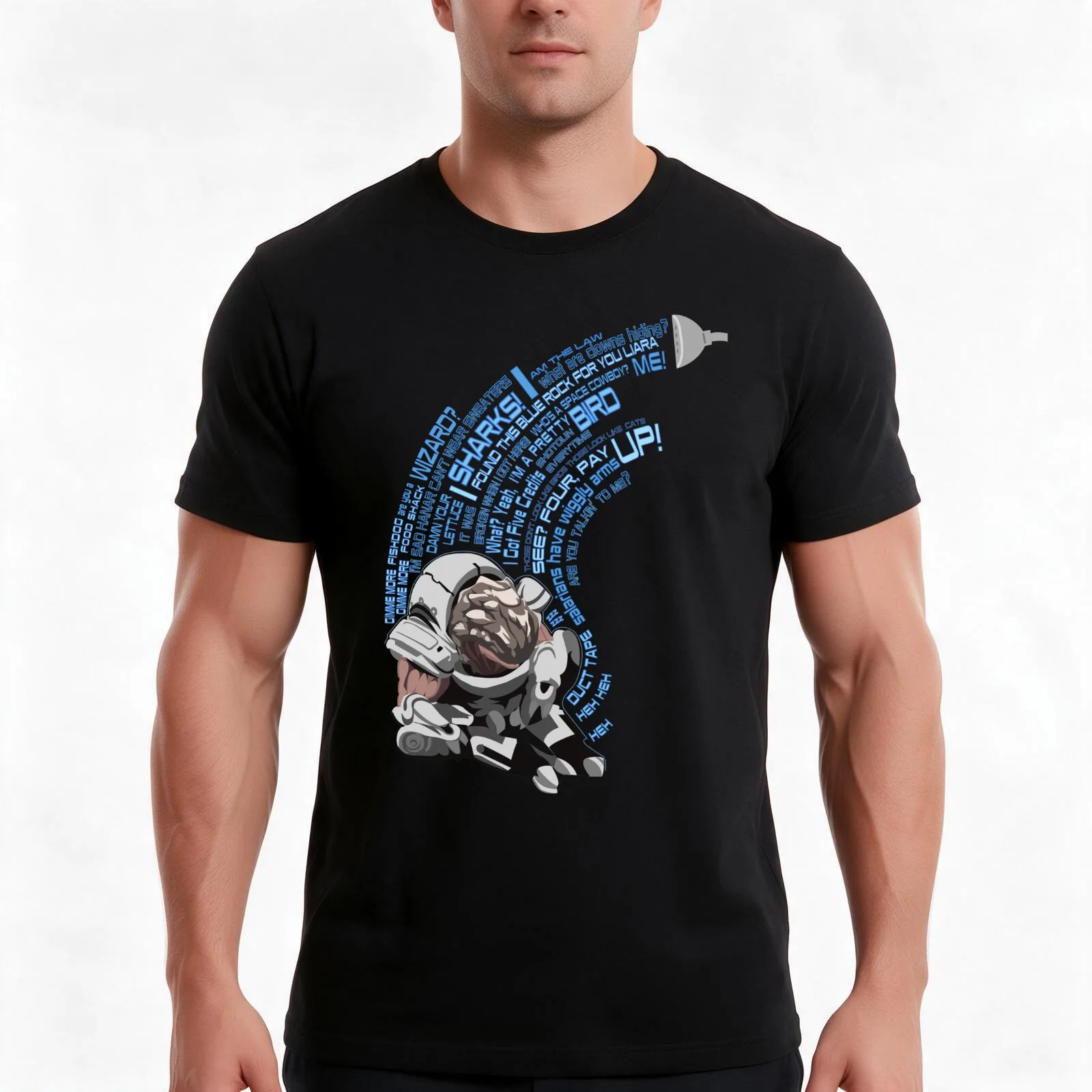 Shower Grunt T-Shirt Summer Casual Cotton Tee Oversized Streetwear Tops Vintage Graphic Print Loose Fit Short Sleeve