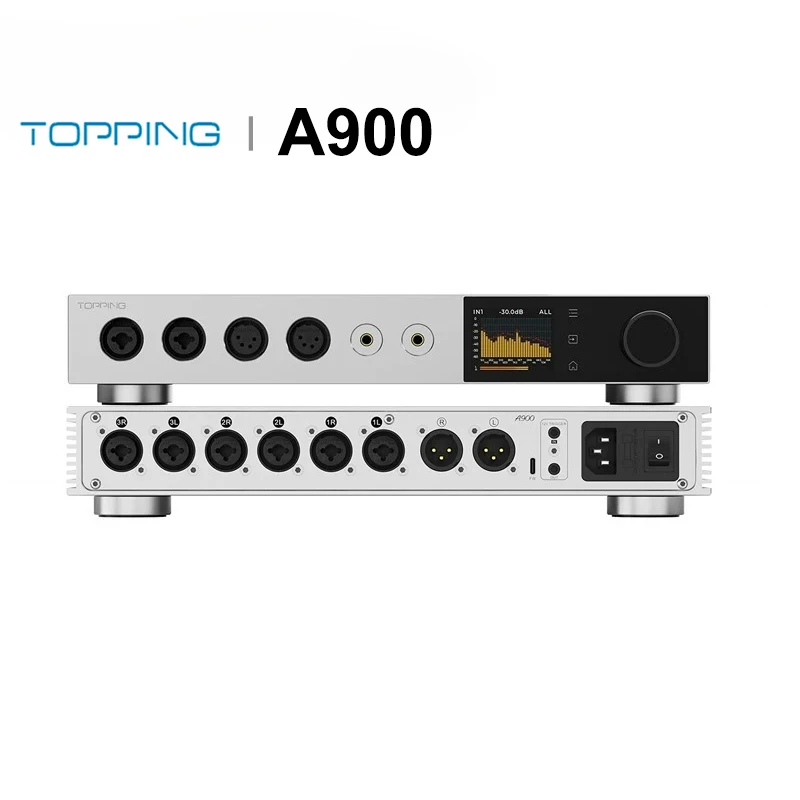 TOPPING A900 Ультрафлагманский усилитель для наушников Аудио высокого разрешения Полный спектр выходов для наушников с дистанционным управлением
